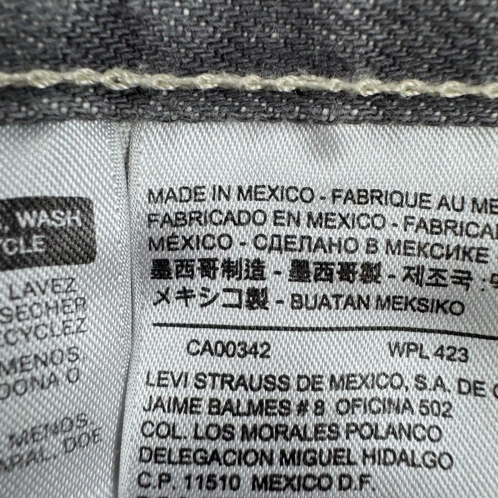 Levis 501XX Jeans Mens 40 Gray Medium Wash Regular Straight Button Fly 40x30